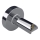 Adapter für den verdeckten Wandanschluss elektrischer Handtuchheizkörper 6,4x6,4 cm silber