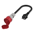 Adapter für Elektrofahrzeuge Schuko 16 A (Stecker) auf CEE 16 A