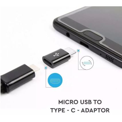 Adapter Micro USB für USB-C schwarz