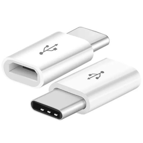 Adapter Micro USB für USB-C weiß
