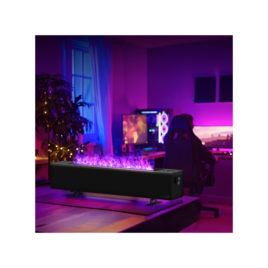 AENO - Intelligenter elektrischer Direktheizkörper/Konvektor 1000/2000 W schwarz