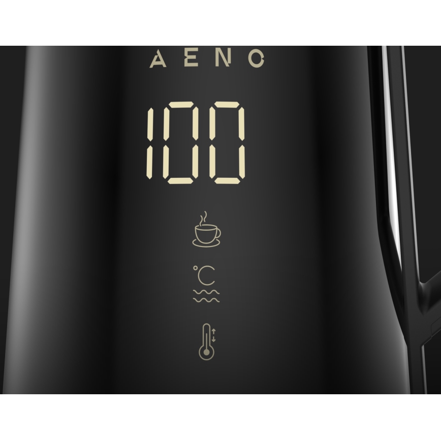 AENO - Intelligenter Wasserkocher mit LED-Display 1,7 l 2200 W/230 V schwarz