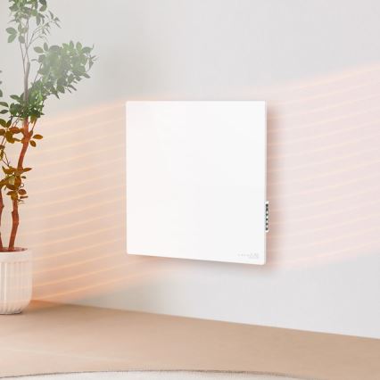 AENO - Intelligentes elektrisches Infrarotpaneel 500W mit Zeitschaltuhr/Thermostat, Wi-Fi, Weiß