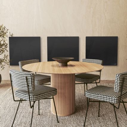 AENO - Smartes elektrisches Infrarot-Heizpaneel 500 W mit Timer/Thermostat, Wi-Fi, schwarz