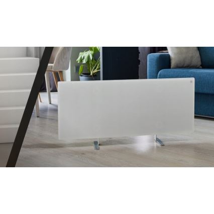 AENO - Smartes elektrisches Infrarot-Heizpaneel mit LED-Display, 700 W, Timer/Thermostat, IP44, WLAN, weiß