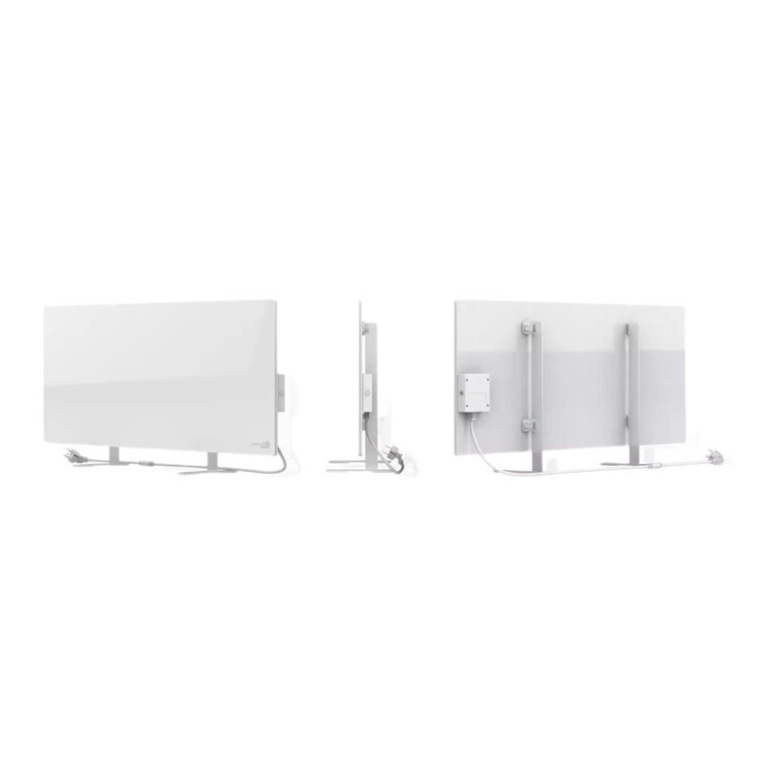 AENO - Smartes elektrisches Infrarot-Heizpaneel mit LED-Display, 700 W, Timer/Thermostat, IP44, WLAN, weiß
