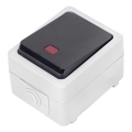 Aigostar - 1-Tasten-Schalter IP54