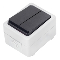 Aigostar - 2-Tasten-Wechselschalter, Schutzart IP54