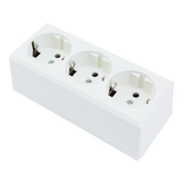 Aigostar - 3-fach SCHUKO-Haushaltssteckdose 250 V/16 A