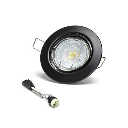 Aigostar - 3er-Set LED-Einbauleuchte 1x GU10/4,5W/230V 6500K schwarz