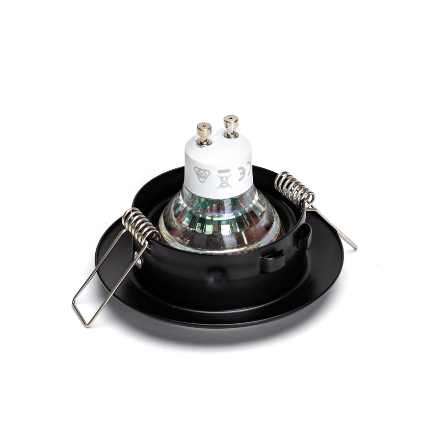 Aigostar - 3er-Set LED-Einbaustrahler 1xGU10/4,5W/230V 3000K schwarz