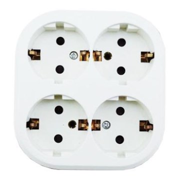 Aigostar - 4-fach SCHUKO-Steckdose 250 V / 16 A