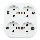 Aigostar - 4-fach SCHUKO-Steckdose 250 V / 16 A