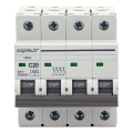 Aigostar - 4-poliger Leitungsschutzschalter 4P-20A-C 400V