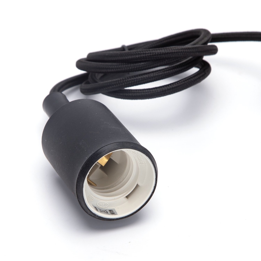 Aigostar - Anschlusskabel mit E27-Fassung 1xE27/60W/250V, schwarz