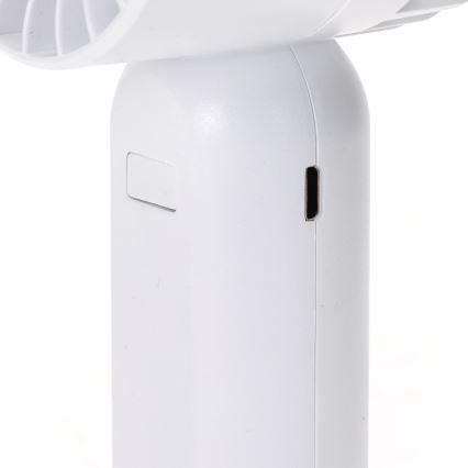 Aigostar - Aufladbar pocket Ventilator 4W/5V 500mAh USB weiß