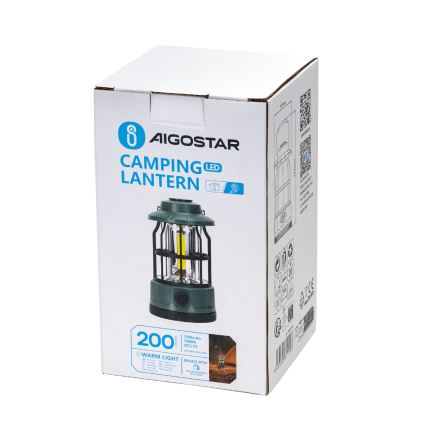 Aigostar - Aufladbare dimmbare LED-Camping-Handleuchte LED/2,87W/3,7V