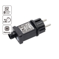 Aigostar - Außen-Netzadapter 9W/31V/8 Funktionen IP44 schwarz