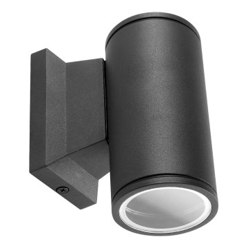 Aigostar - Außenwandleuchte 1xGU10/230V IP65 schwarz rund