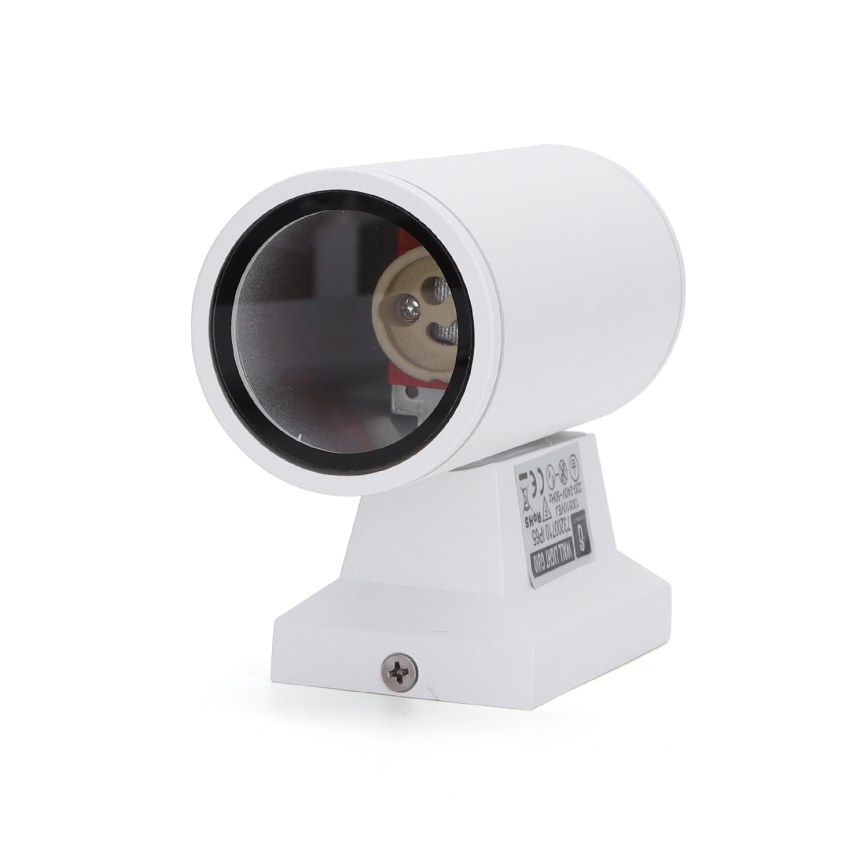Aigostar - Außenwandleuchte 1xGU10/230V IP65 weiß rund