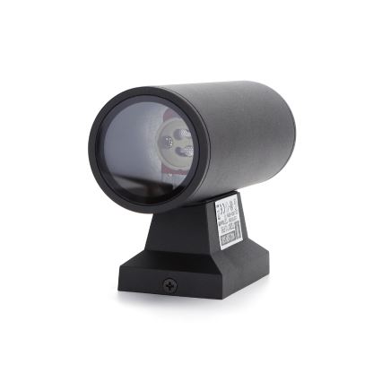 Aigostar - Außenwandleuchte 2xGU10/35W/230V schwarz IP65 rund