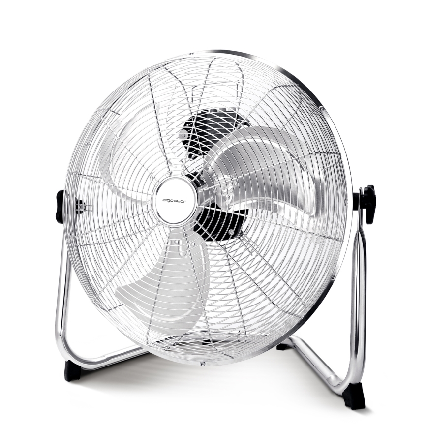 Aigostar - Bodenventilator 100W/230V 51 cm glänzendes Chrom