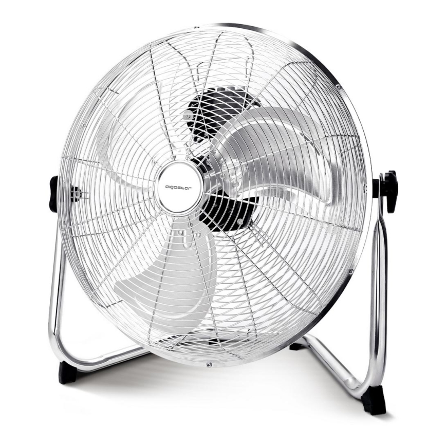 Aigostar - Bodenventilator 60W/230V 44,5 cm glänzendes Chrom