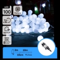 Aigostar - Dekorative LED-Lichterkette für den Außenbereich 100xLED/8 Funktionen 10m IP44 Kaltweiß