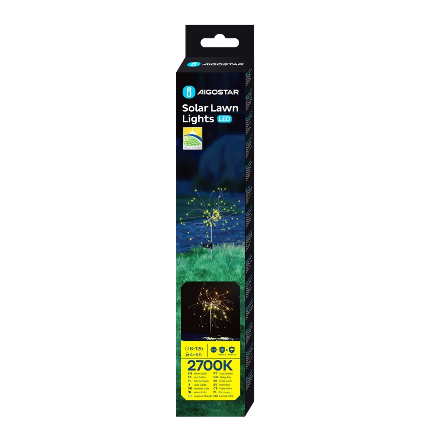 Aigostar - Dekorative LED-Solarleuchte LED/0,03W/1,2V 88,5cm 300 mAh 2700K IP44