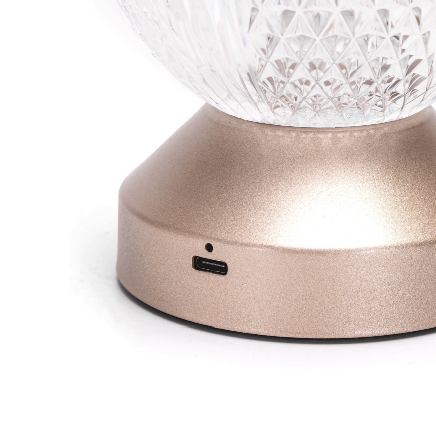 Aigostar - Dimmbare aufladbare LED-Tischleuchte LED/1W/5V 2700/4000/6500K 1800mAh 13,5 cm