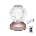 Aigostar - Dimmbare aufladbare LED-RGB-Tischleuchte LED/1W/5V 1800mAh 13,5 cm + Fernbedienung