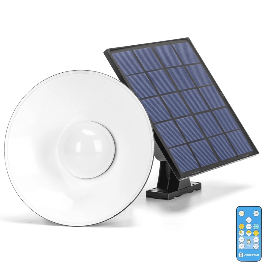 Aigostar - Dimmbare LED-Solar-Hängeleuchte LED/3,2V 3000K/4000K/6500K 5000 mAh IP65 + Fernbedienung