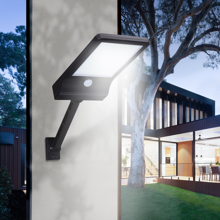 Aigostar - Dimmbare LED-Solarleuchte mit Sensor LED/2,3W/5,5V IP65 1800 mAh + Fernbedienung