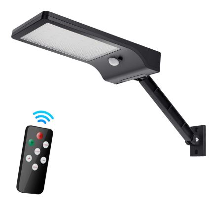Aigostar - Dimmbare LED-Solarleuchte mit Sensor LED/2,3W/5,5V IP65 1800 mAh + Fernbedienung