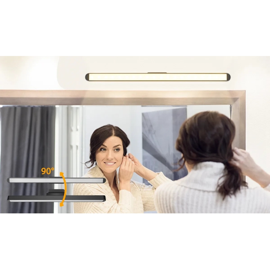 Aigostar - Dimmbare LED-Spiegelbeleuchtung mit Ladefunktion LED/2,9W/5V