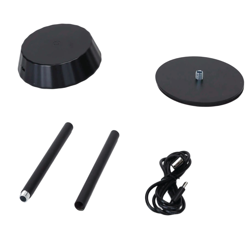 Aigostar - dimmbare LED-Tischlampe AMBIENT LED/2,4W/5V 3000-6500K schwarz