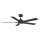 Aigostar - Dimmbarer LED-Deckenventilator LED/20W/230V 2700-6500K 132cm braun + Fernbedienung
