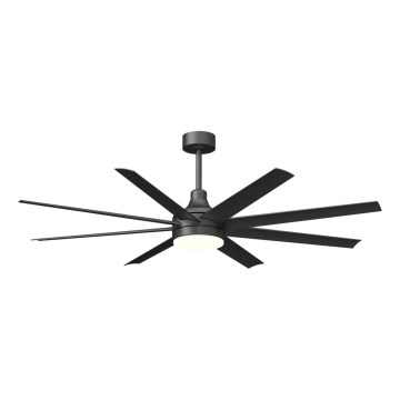 Aigostar - Dimmbarer LED-Deckenventilator LED/24W/230V 2700-6500K 165cm schwarz + Fernbedienung