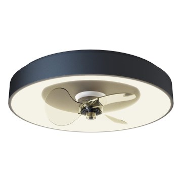 Aigostar - Dimmbarer LED-Deckenventilator LED/40W/230V 2700-6500K 48 cm + Fernbedienung schwarz