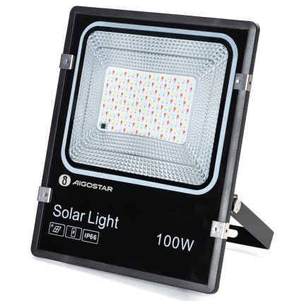 Aigostar - Dimmbarer LED-RGB-Solarstrahler LED/100W/3,2V IP66 + Fernbedienung
