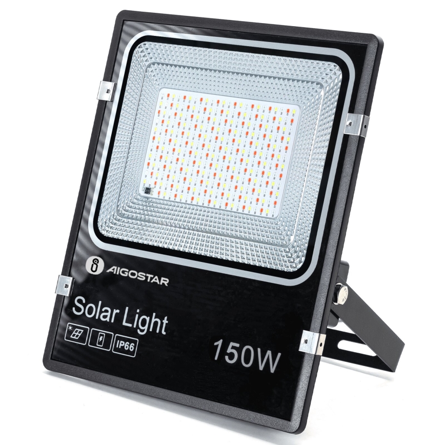 Aigostar - Dimmbarer LED-RGB-Solarstrahler LED/150W/3,2V IP66 + Fernbedienung
