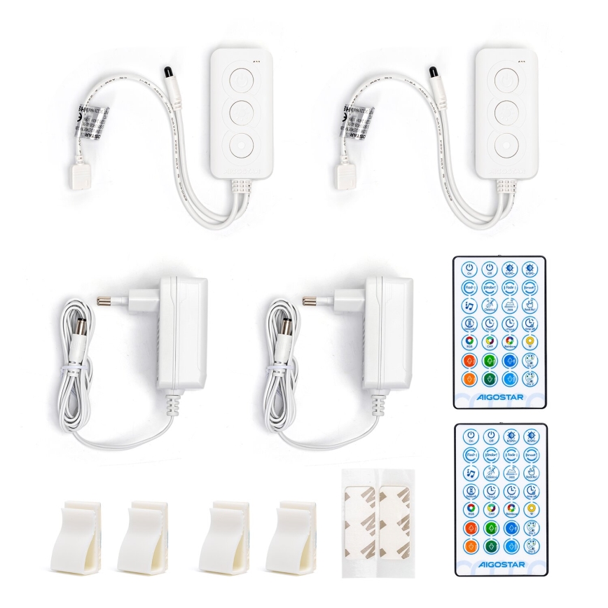 Aigostar - Dimmbarer LED-RGBW-Streifen LED/18W/12V 2x5 m Wi-Fi
