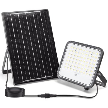 Aigostar - Dimmbarer LED-Solarscheinwerfer LED/100W/3,4V 3000/4000/6500K IP66 8000 mAh + Fernbedienung