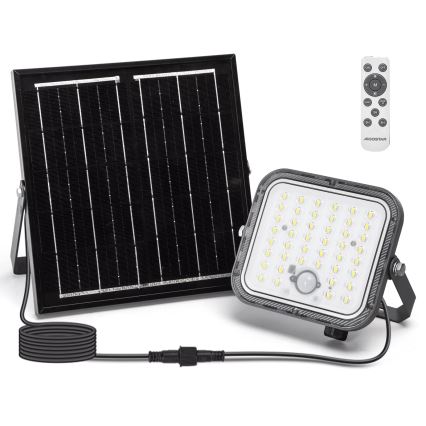 Aigostar - LED-dimmbarer Solarstrahler mit Sensor LED/80W/3,4V 6500K IP66 4000 mAh + Fernbedienung