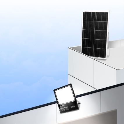 Aigostar - Dimmbarer LED-Solarstrahler LED/300W/3,2V IP66 + Fernbedienung