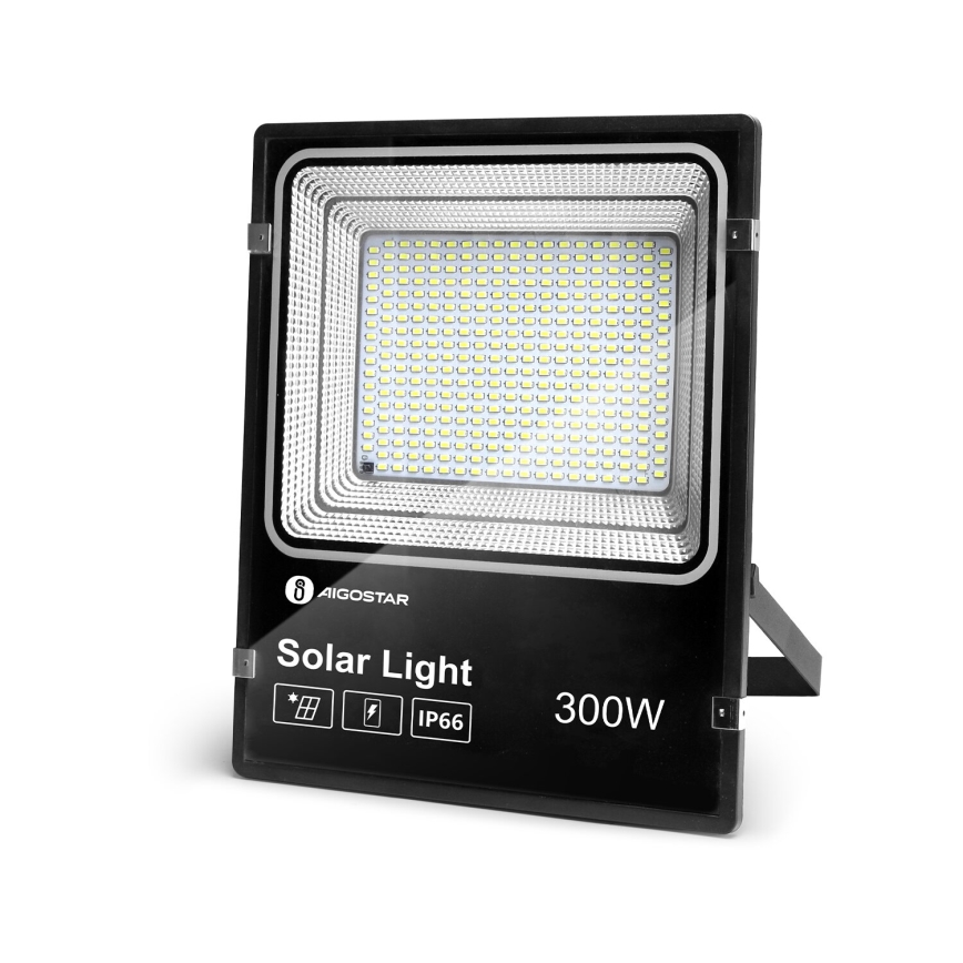 Aigostar - Dimmbarer LED-Solarstrahler LED/300W/3,2V IP66 + Fernbedienung