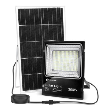 Aigostar - Dimmbarer LED-Solarstrahler LED/300W/3,2V IP66 + Fernbedienung