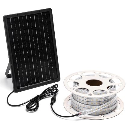 Aigostar - Dimmbarer LED-Solarstreifen LED/10W/3,2V 10 m 6500K IP65 8000 mAh + Fernbedienung