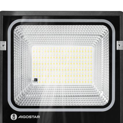 Aigostar - Dimmbarer LED-Solarstrahler LED/100W/3,2V 2000mAh 3000K/4000K/6500K IP66 + Fernbedienung