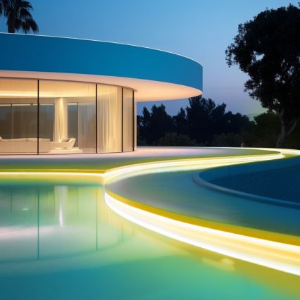 Aigostar - Dimmbarer Solar-LED-Streifen LED/20W/3,2V 20 m 2700K IP65 20000 mAh + Fernbedienung